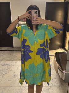 Vibrant Floral Print Kurta