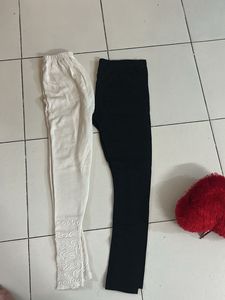 Classic Black & White Leggings Set
