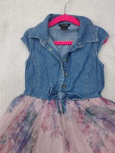 Denim &amp; Floral Dress