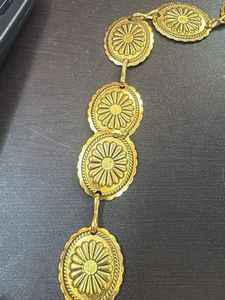 Vintage Gold Tone Sunburst Belt