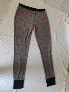 victoria's  secret Gingham Heart Pajama Bottoms
