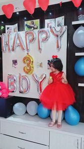 Girls red colour tutu dress for birthday party