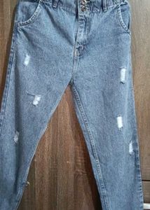 Distressed Mom Jeans