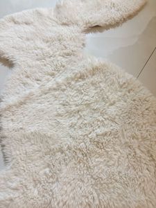 Fluffy White Bunny Rug