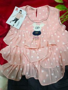 Cute Girls' Kurta and Pants Set