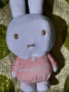 Miffy Plush Doll in Pink Dress