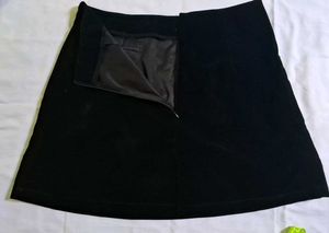 Vintage Black Velvet Skirt Suit