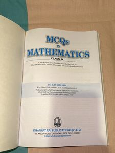 RD SHARMA MCQS IN MATH 9th Grade