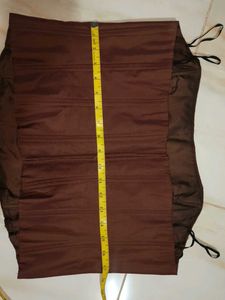 Women's Brown Strapless Corset Top