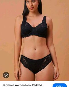 Very Sexy And Beautiful Satin Bra With Brief
