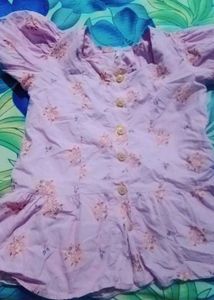 Cute Floral Print Button-Up Top✨🥰