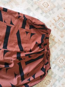 Stylish Printed Two-Piece Set