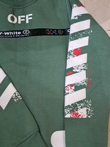 Off-White Green Sweatshirt