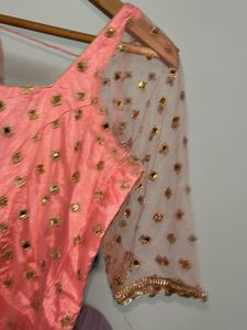 Elegant Pink Embellished Gown