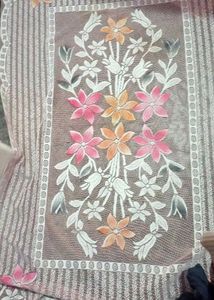 Pretty Pink Floral Sofa Cover &amp; Table Runner Set