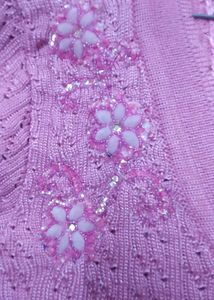 Pink Embroidery Cardigan 😍