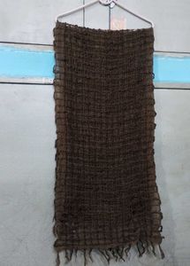 Brown Checkered Scarf