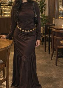 Brown bodycon maxi Dress