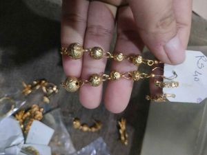 Elegant Gold Beaded Jewelry Set