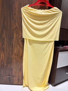 Co-ord Set Yellow Ruched