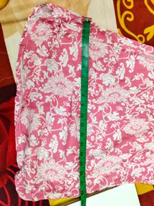 Stylish Pink Floral Kurta Top