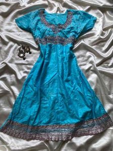 Beautiful Blue Ethnic Kurti