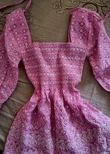 Pretty Pink Embroidered Gown