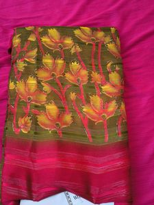 Designer Printed Silk Saree