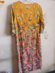Aurelia Yellow Floral Kurta