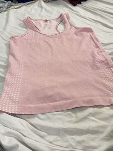 Pink Racerback Athletic Tank Top
