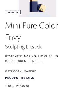 Estee Lauder Luxurious Mini Lipstick 💄
