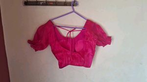 Vibrant Pink Silk Blouse