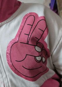 NOW Funky Girls' Graphic Zip-Up Hoodie