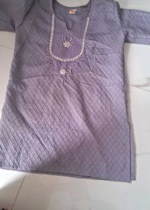 Elegant Lavender Quilted Kurta