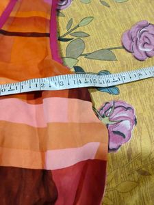 Vibrant Striped Wrap Dress korean imported