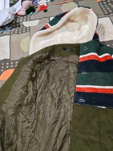 Striped Hooded Warm Coat and skivi free
