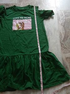 Green Cold Shoulder Dress