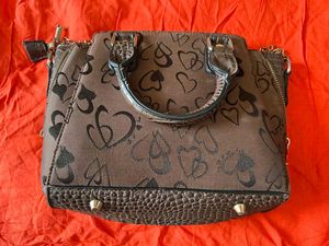 Brown Patterned Handbag