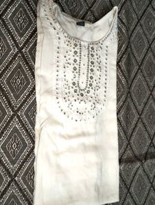 White perfect kurti set