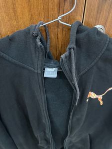 Puma Black Zip-Up Hoodie