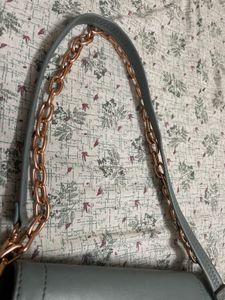 Stylish Grey Chain Shoulder Bag