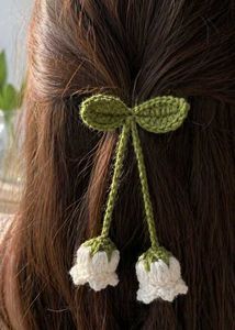 Handmade Crochet Hair Clilip.                  1
