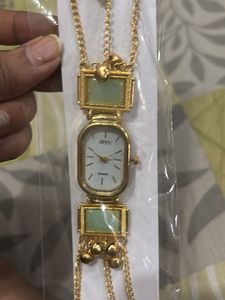 Unique Gold Chain Watch with Charms