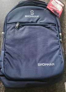 Stylish Blue Snowman Backpack