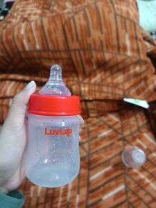 luvlap 150ml bottle with bra feed leakage cush
