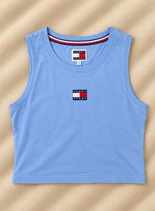 Tommy Hilfiger Blue Crop Tank Top