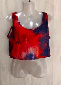 Tie-Dye Cropped Tank Top
