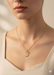 AntiTarnish | Gold Flower Pendant Necklace