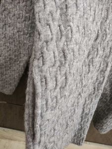 Gray Knit Cardigan for Women