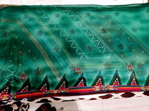 🇳🇿💫🎀Stunning Teal &amp; Red Saree